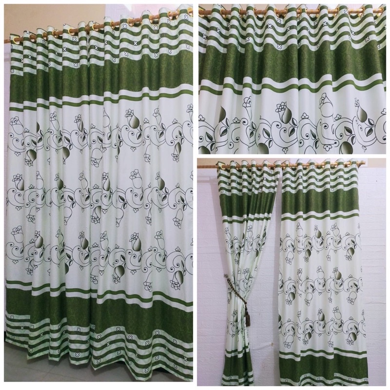 Gorden Smokring + Poni Polymicro Pintu Atau Jendela Motif Bear Sweet Dream Night Navy
