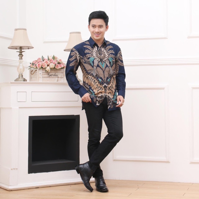 KAIN BAHAN/BAKAL KEMEJA PRIA//WANITA BATIK HALUS PRINTING ALMIRA (BATIK NS) UKURAN 105CM X 210CM