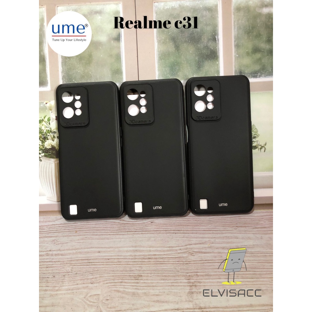 CASE REALME C31 SILIKON BLACK DOVE PROTECTION REALME C31