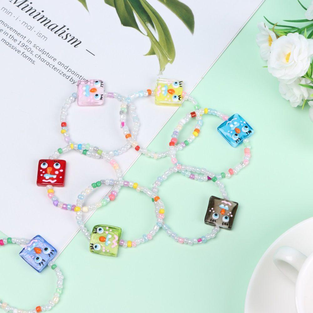 Preva Gelang Manik-Manik Gelang Fashion Elastis Hewan Kartun Lucu