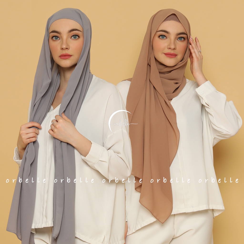 TERMURAH !! PASHMINA INNER 2IN1 BISA BOLAK BALIK CERUTY BABYDOLL