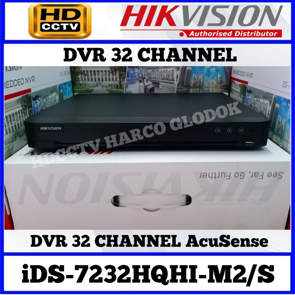 DVR 32 CHANNEL 7232HQH-M2-S HIK VI SION DVR 32 CH AcuSense
