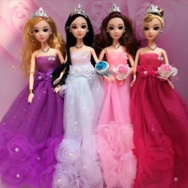 Boneka Barbie princes kaki tangan tekuk