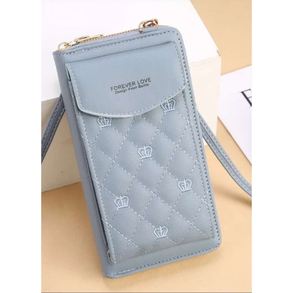 ASFOUR - Tas Selempang Bordir Mahlota Kulit Wanita Dompet Hp Cewek Tas Multifungsi Mini Bag