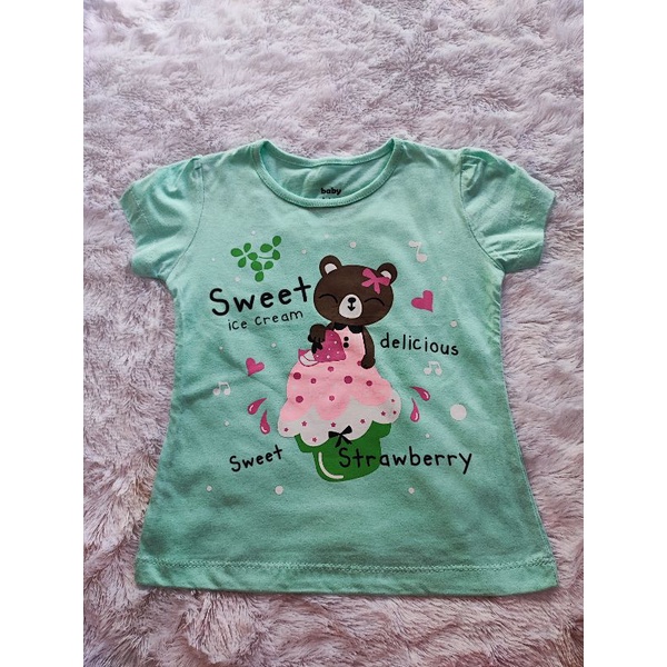 Baby victory kaos anak perempuan 3 tahun