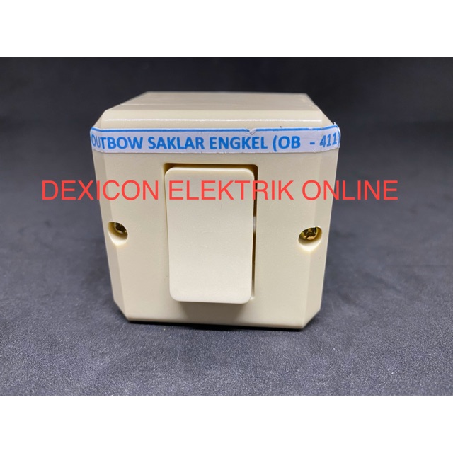 Outbow saklar engkel/OB saklar tunggal/OB saklar 1/alat listrik murah/saklar dexicon SNI/jual saklar