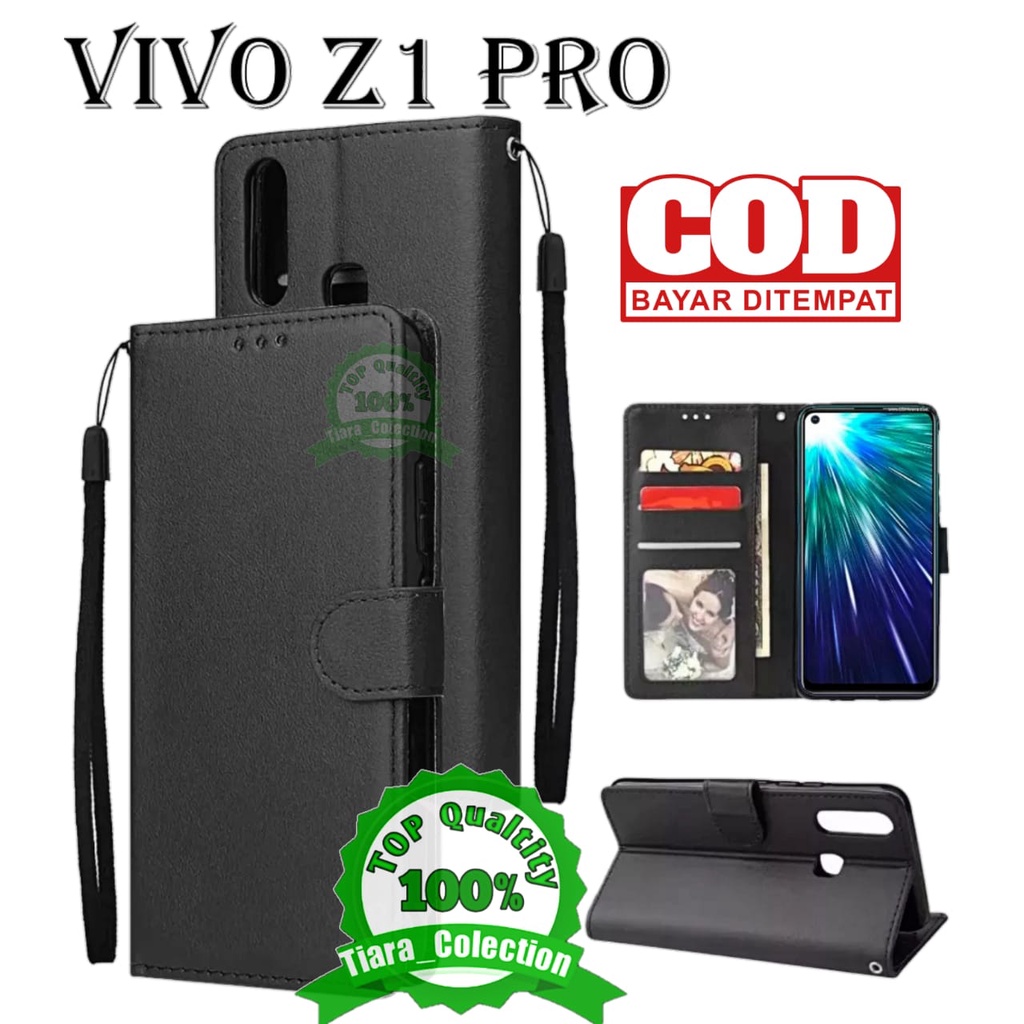 CASE FLIP VIVO Z1 PRO CASING HP / COVER HP UNTUK VIVO Z1 PRO LETAHER FLIP CASE DOMPET