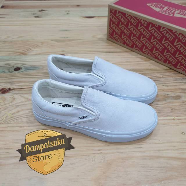 vans slip on putih
