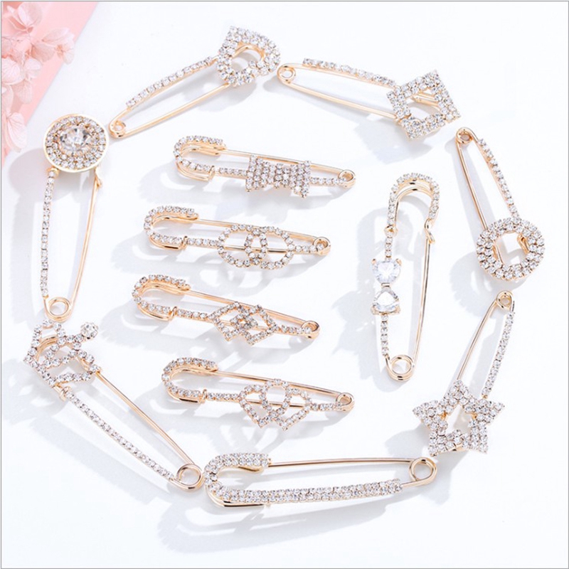 Bros Korea Mutiara bros Berlian Brooch Aksesoris Bros Pin