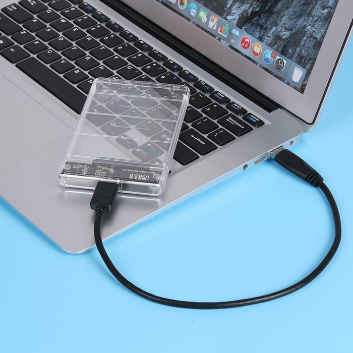 HDD Enclosure / Casing Hardisk 2.5&quot; / USB 3.0 / Transparent Case