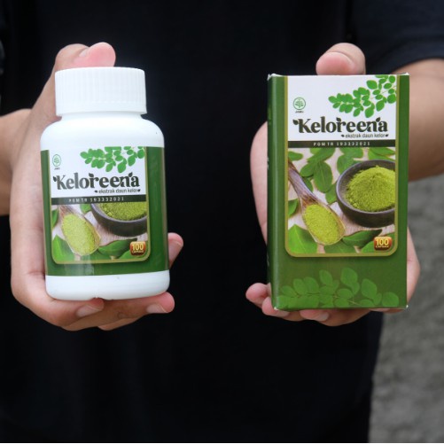 Obat Nyeri / Sakit Lutut dan Sendi Herbal Original Keloreena 50 Kapsul Daun Kelor BPOM dan Halal MUI