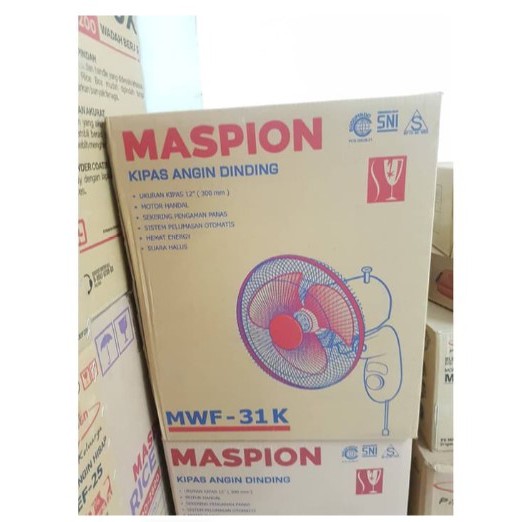 Kipas Angin Dinding / Wall Fan 12&quot; (30cm) Maspion MWF-31K PROMOGARANSI