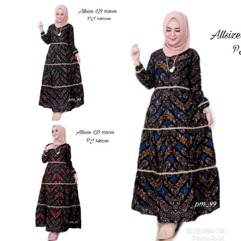 GAMIS SUSUN BUNGA ZIGZAG