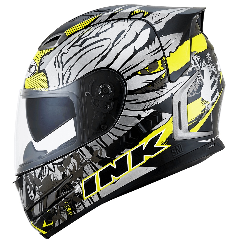 HELM INK STEALTH WING - BLACK/YELLOW FLUO