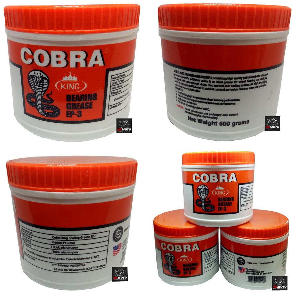 Minyak Gemuk Cobra King Bearing Grease Ep-3 / Minyak Gemuk / Gemuk Pelumas / 500 Grams