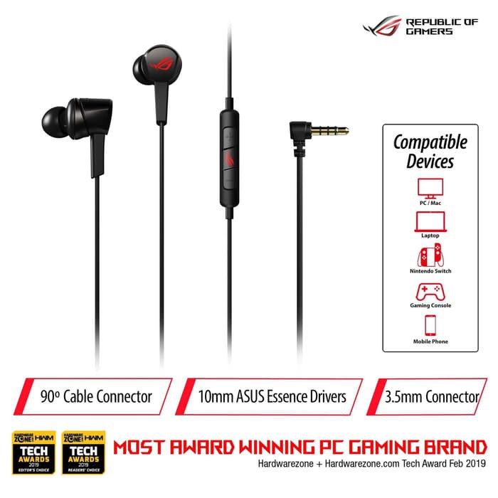 ASUS ROG Cetra Core In-Ear Gaming Headphones Earphone Headset