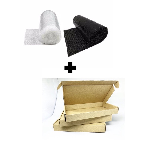 

Bubble wrap dan box gift kotak untuk packing press on nails