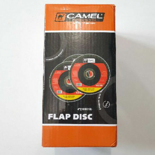 Amplas Susun grit 80 Mata Gerinda Flap Disc 4inch Harga Per Kotak (C355K)