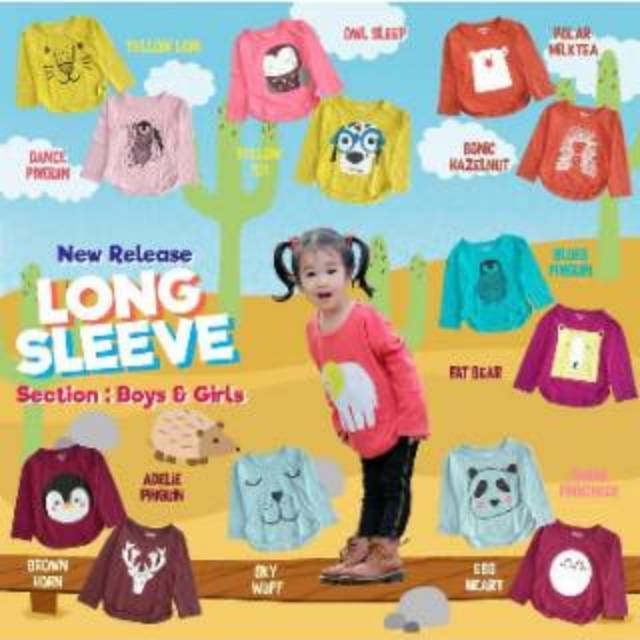 Minimo longsleeve | kaos anak branded | baju bayi