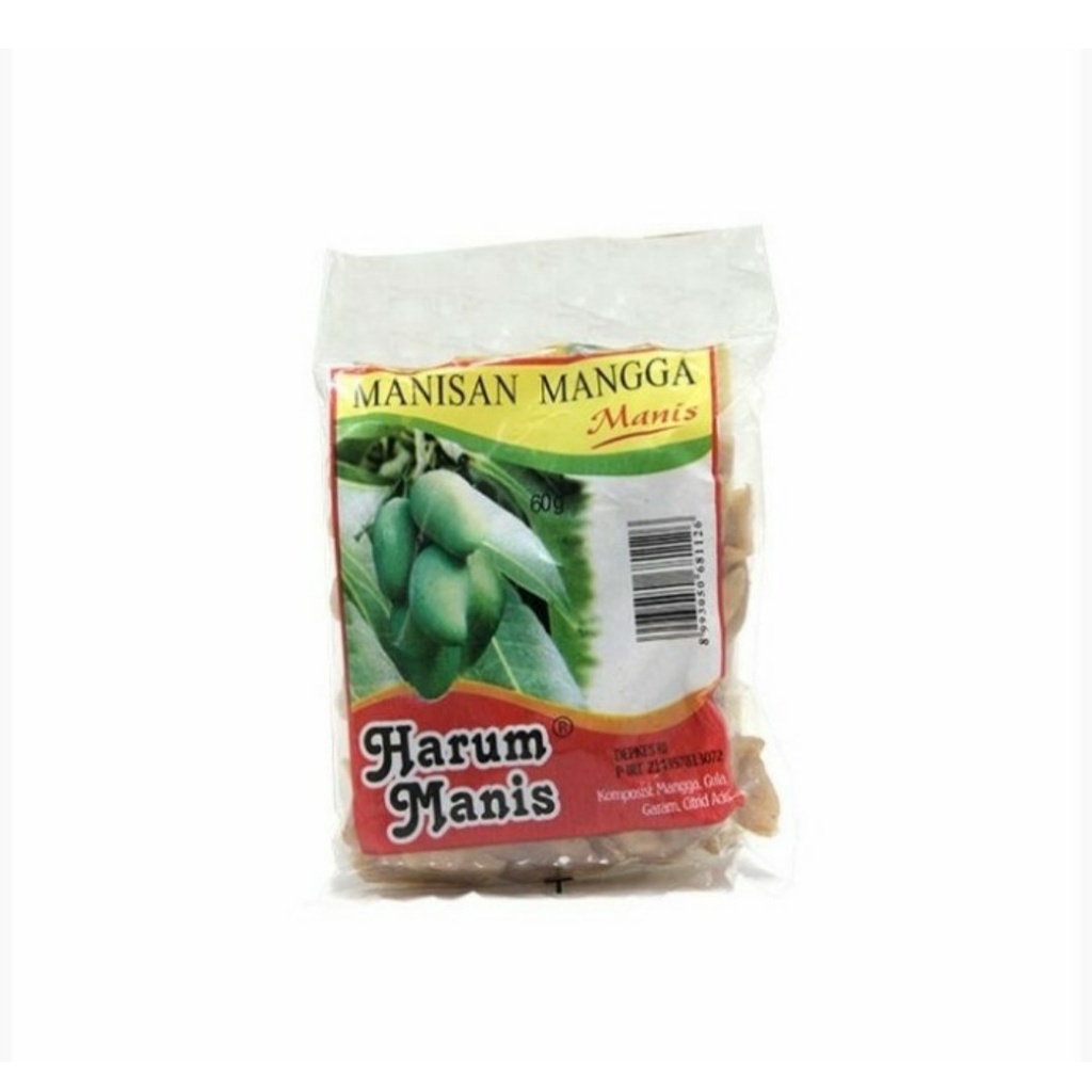 

Manisan Mangga Harum Manis 60 gr / Manis / Pedas / Asin