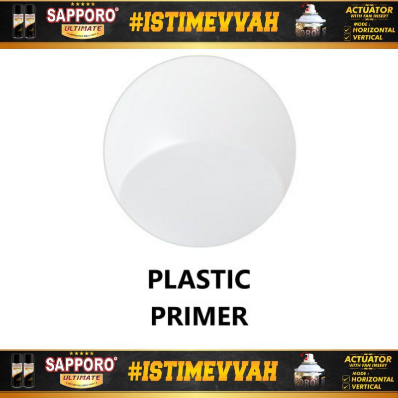 SAPPORO ULTIMATE PLASTIC PRIMER 400ML SPRAY PAINT CAT SEMPROT