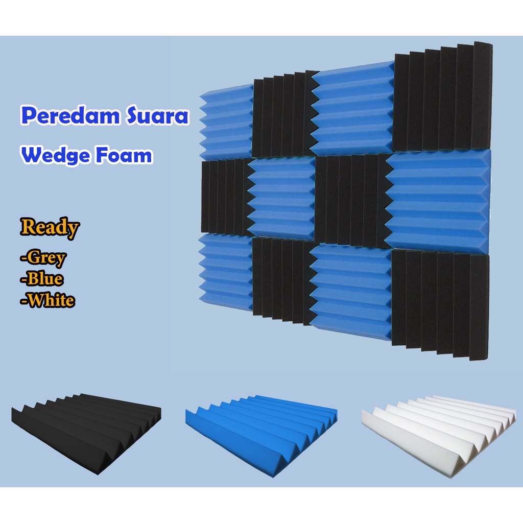 Busa Peredam Suara Zigzag - Accoustic Foam Wedge 50x50x6 cm