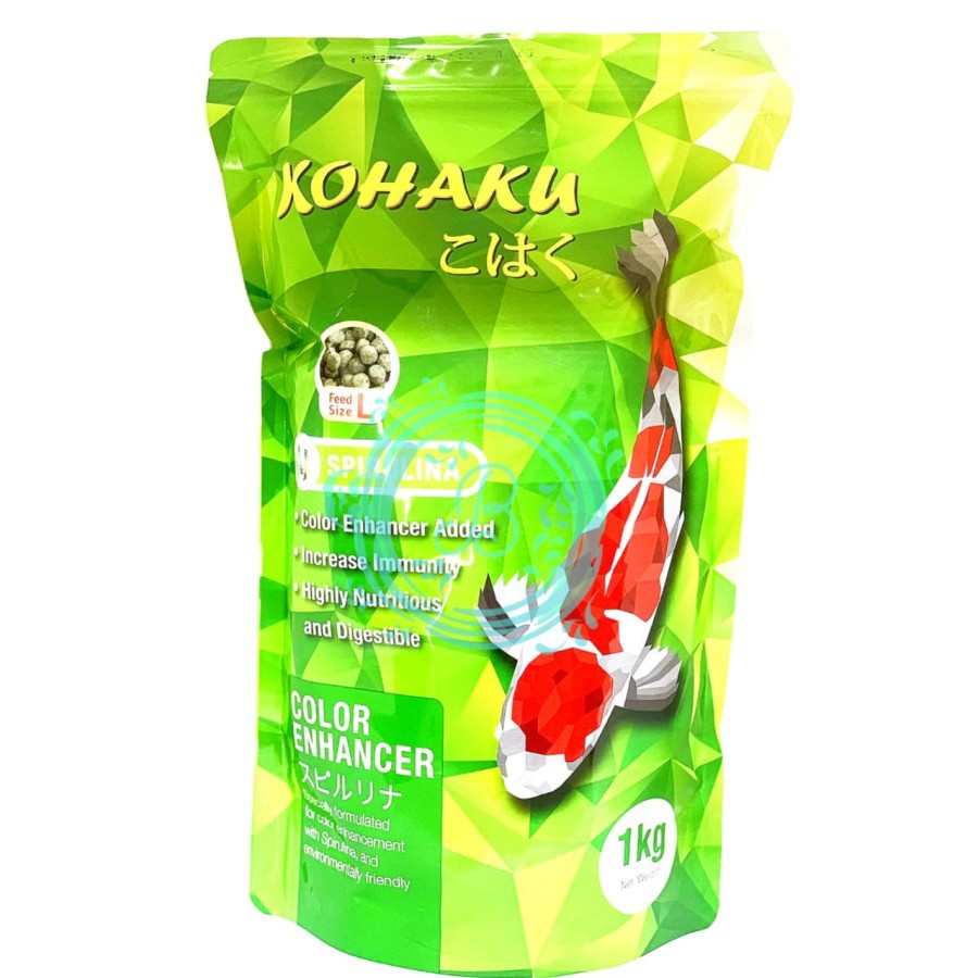 KOHAKU SPIRULINA 1 KG PAKAN PELLET PELET MAKANAN IKAN HIAS