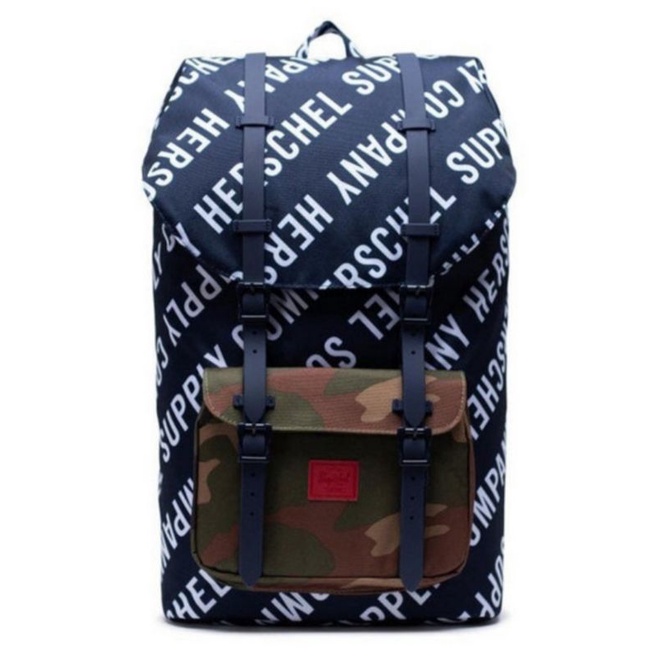 HERSCHEL LITTLE AMERICA 25L ROLL PC WCAMO