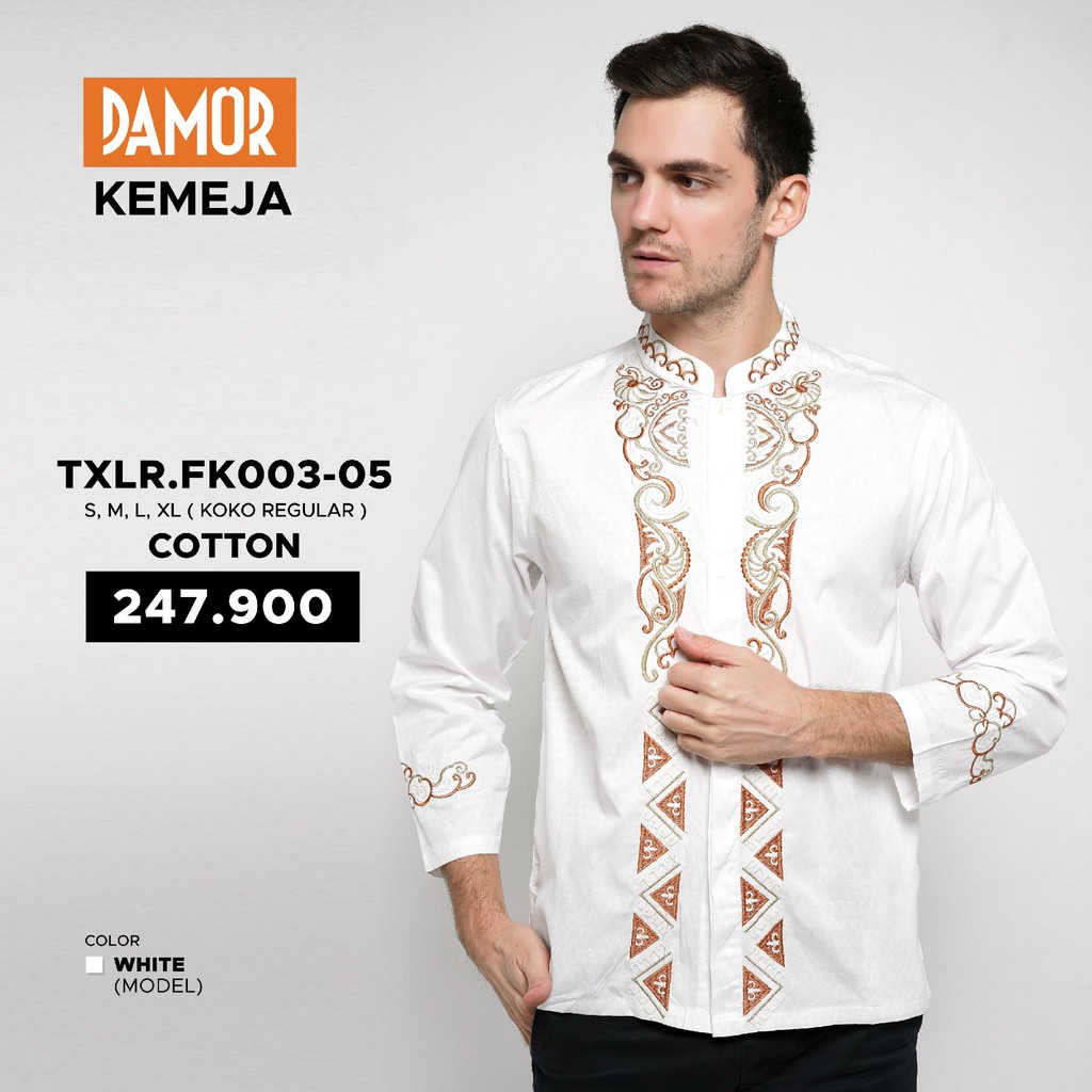Kemeja Koko Baju Koko Muslim Modern Damor Original TXLR.FK003-05