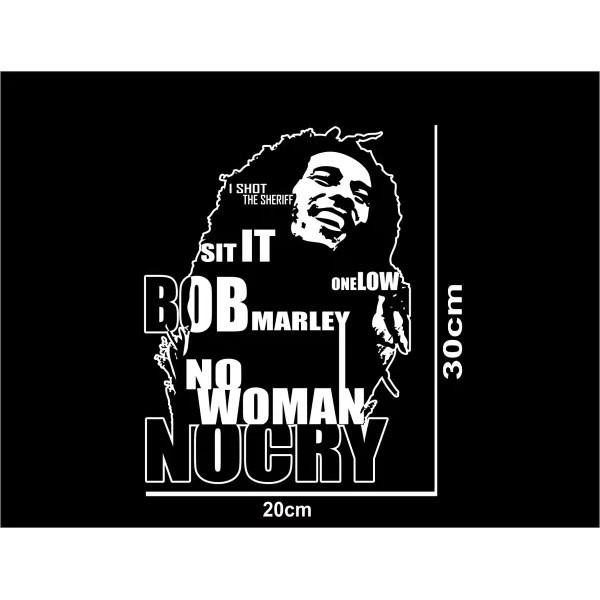 stiker termurah stiker mobil cutting sticker minimalis gambar tulisan bob marley