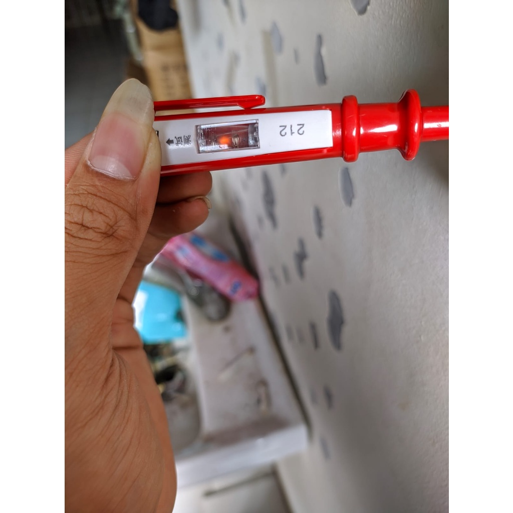 Tespen Test Pen Alat Tes Listrik Obeng Kelistrikan Test Pen Merah [ 1 pcs ]