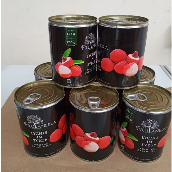 

Kalengbuah- Frutaneira Lychee / Longan In Syrup / Buah Leci Sirup Kaleng 567 Gr - Leci/Lychee -Buah-