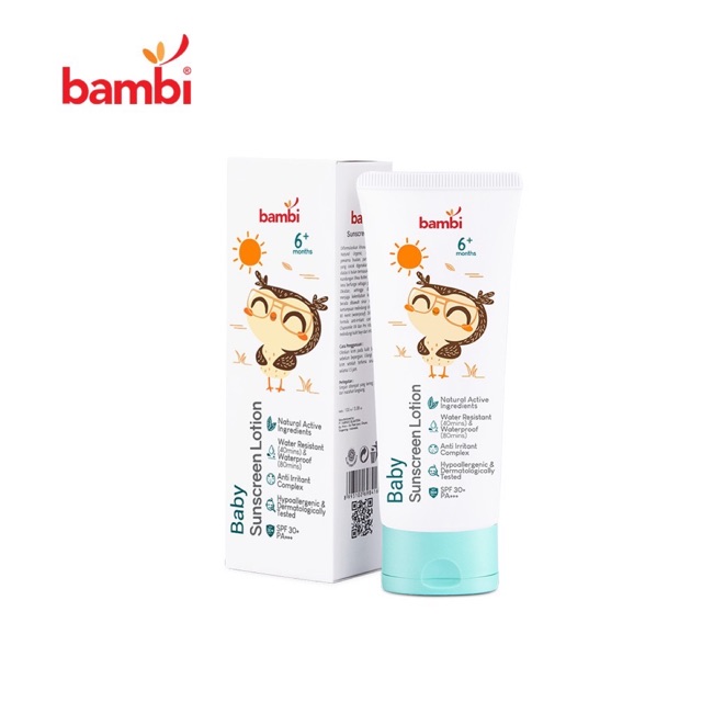 Bambi Sunscreen Lotion 100 ml  PROMO - Sunblock bayi dan anak