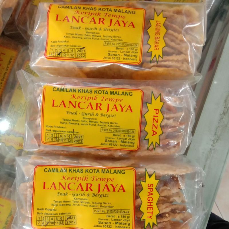 

Keripik Tempe Rasa" LANCAR JAYA