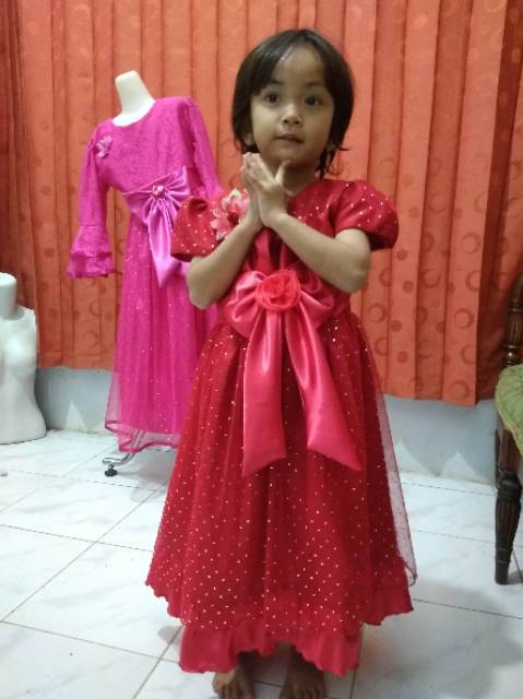 GAUN PRINCESS BUNGA KIPAS