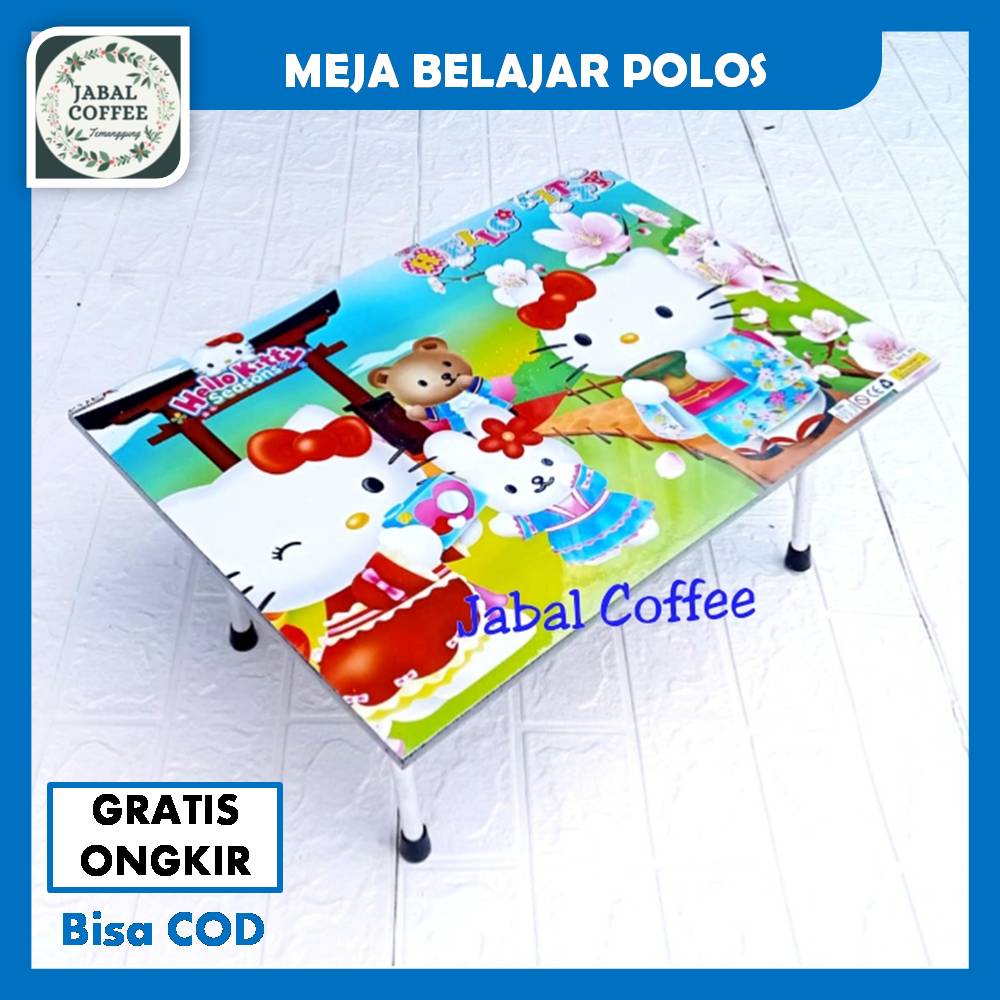 Meja Belajar Lipat Portable Minimalis / Meja Lipat Karakter / Meja Laptop Polos Lucu Menarik