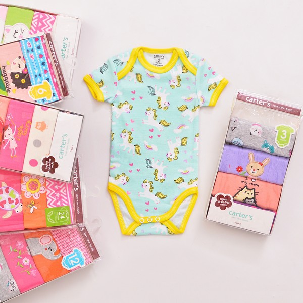 Carter Jumper Bayi Perempuan Lengan Pendek isi 5 Pcs P019