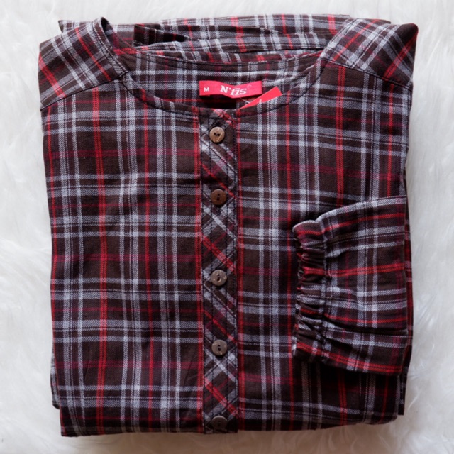 Gamis Flanel Kotak-kotak Nfis