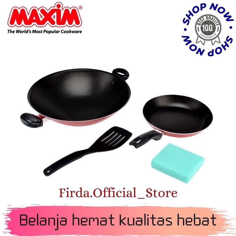 MAXIM Valentino Wajan Teflon Set - Red Black