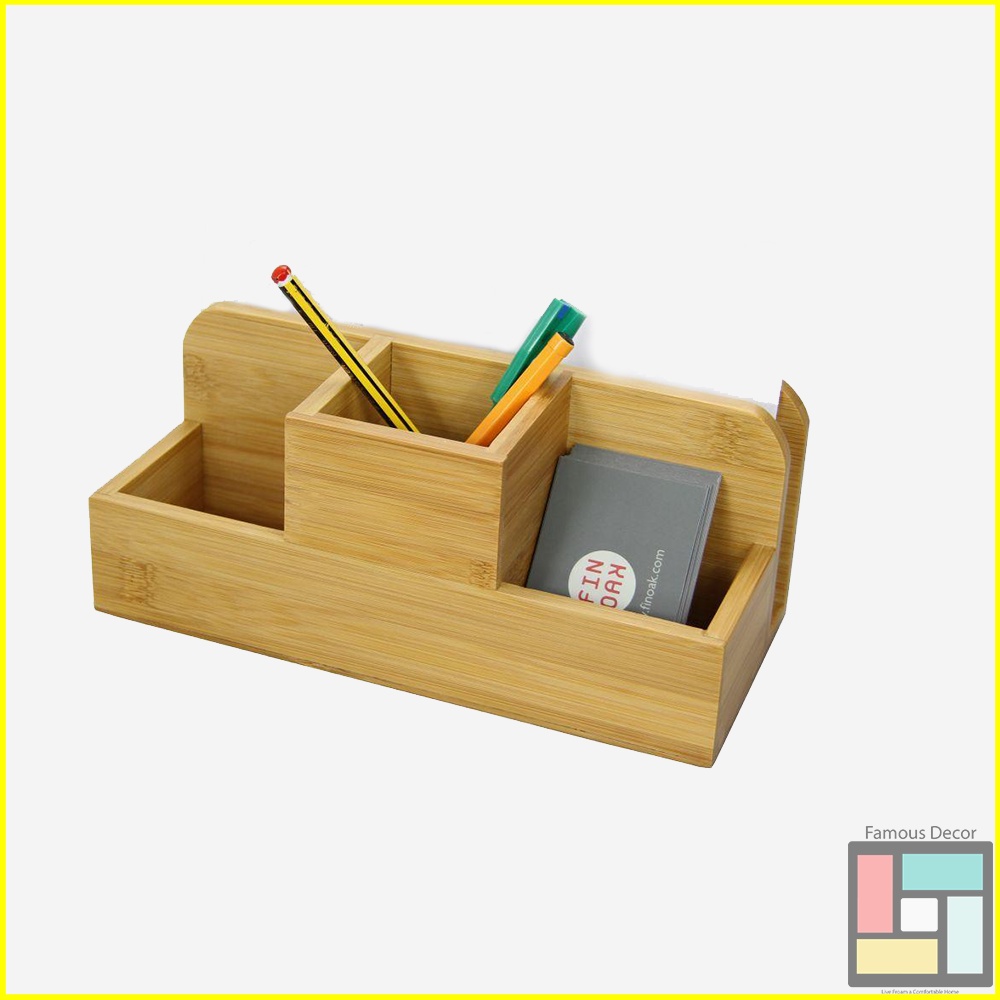 

Stationary Organizer Kotak Penyimpanan Kayu Tempat Pulpen Notebook Dan Peralatan Kantor Kayu Jati