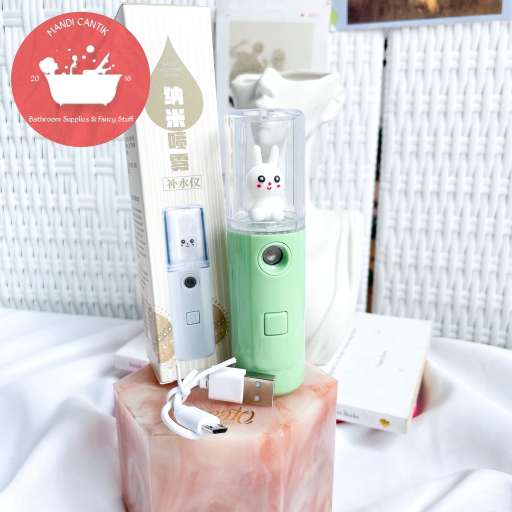 Nano spray wajah muka karakter kelinci lucu bunny rabbit semprot muka VIRAL Nano mist spray portable