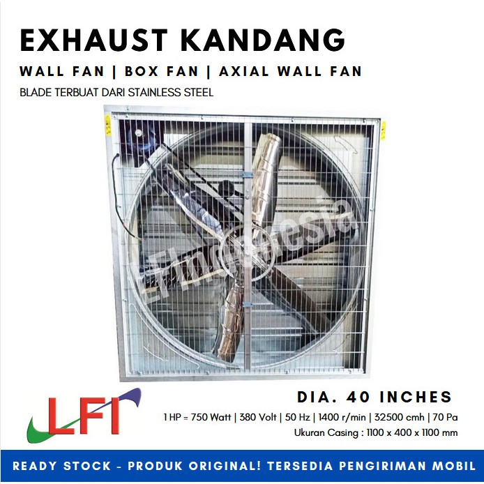 Box Fan 40 Inch / Blower Kandang 40", 380V