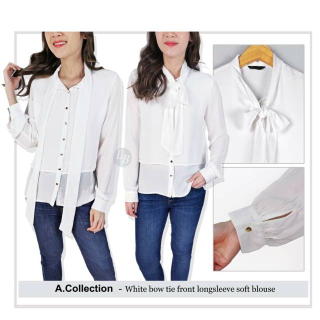 A collection white soft blouse