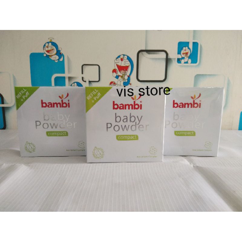 Refill Bambi Baby Powder Compact bedak padat refill bayi 40 gr