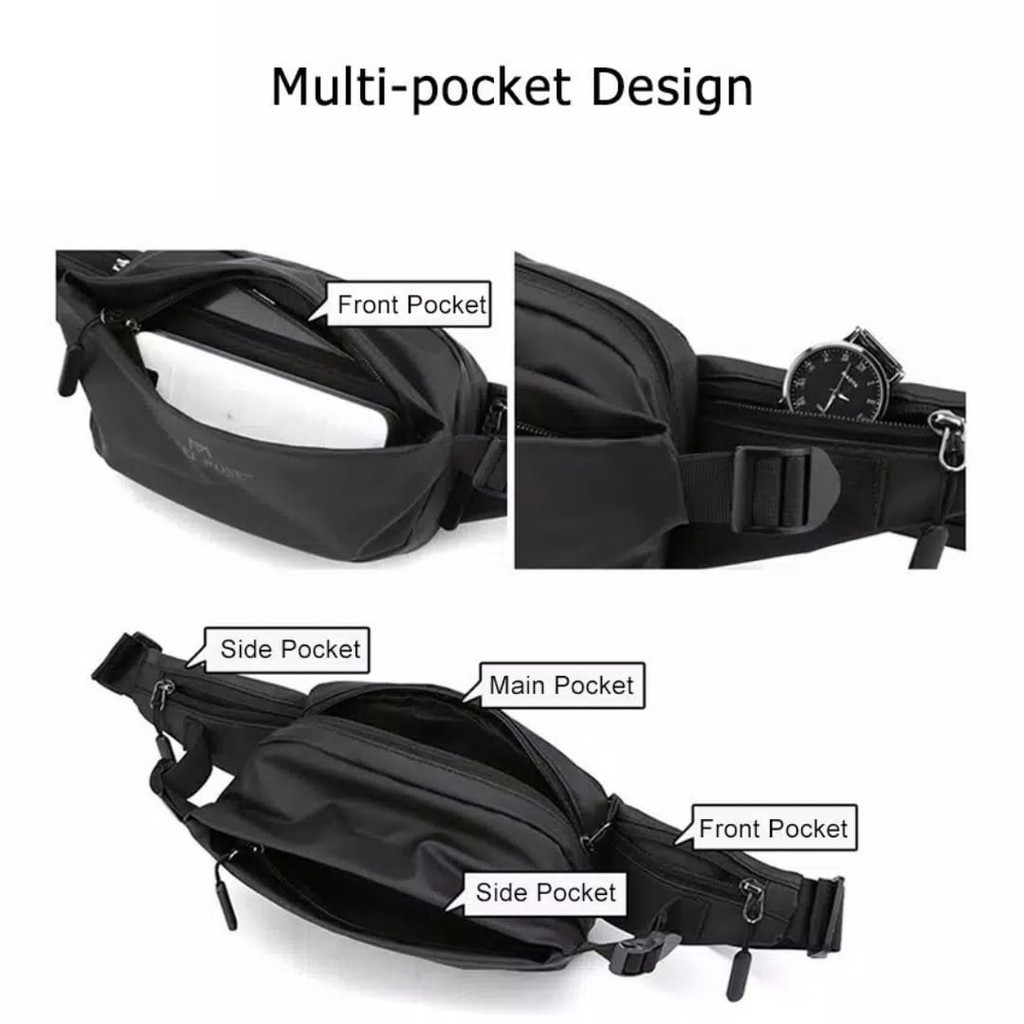 Waistbag Tas Selempang Waist Bag Tas Slempang Tas Pinggang Weistbag Tas Bahu Pria Waterproof R41