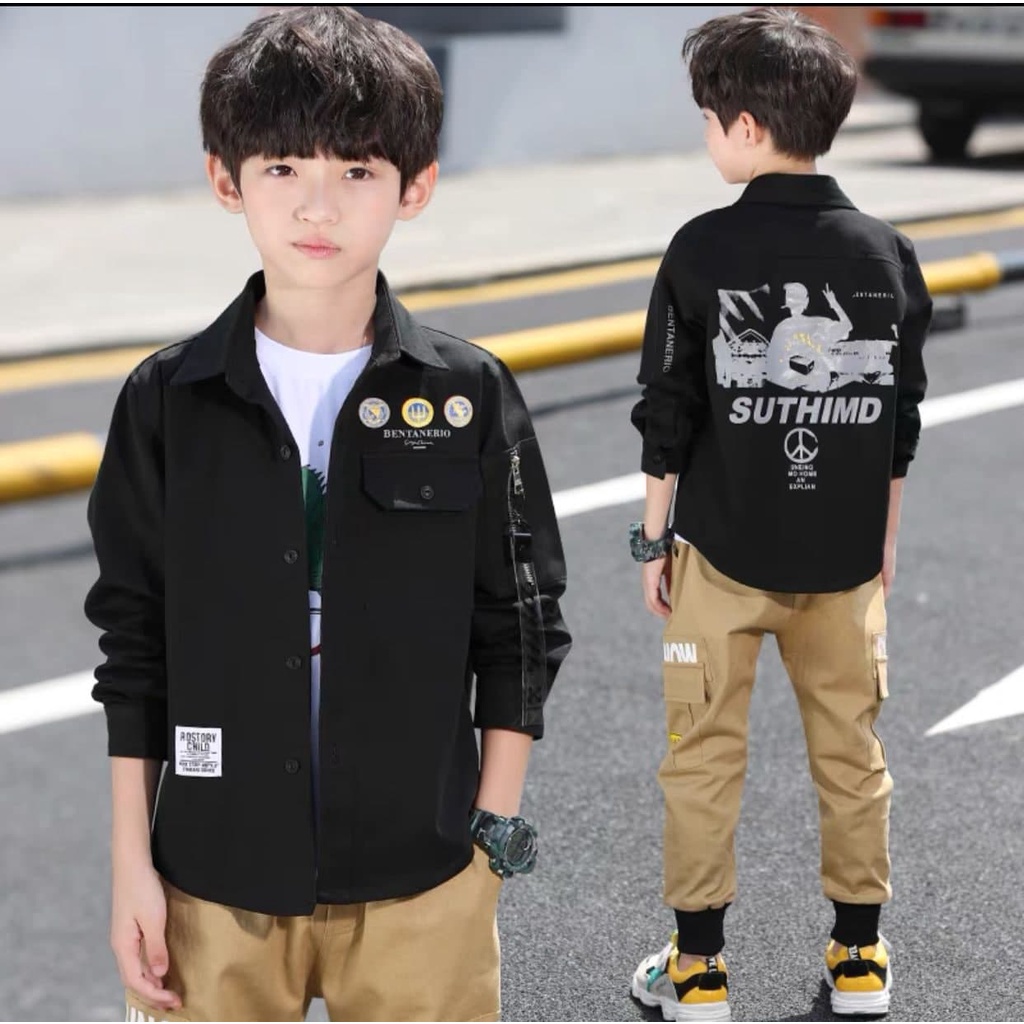 Promo !! Atasan anak Laki - laki / Jacket anak cowok / Jaket bentanerio suthimd olimpus ukuran 4-10 tahun