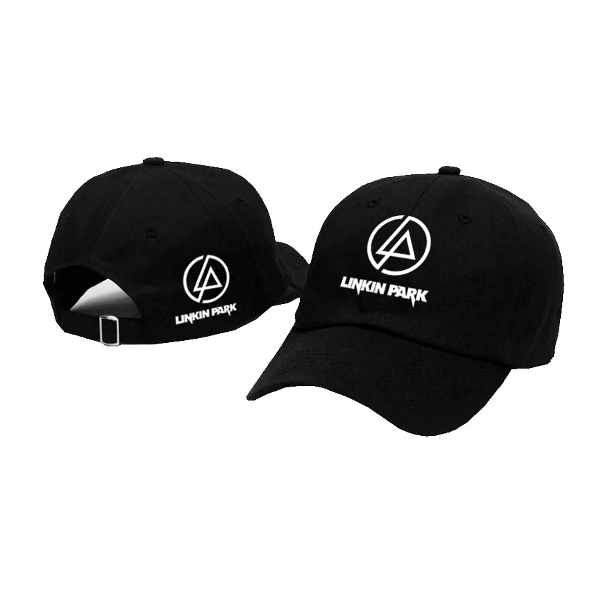 Topi Baseball Linkin Park Logo est15 USA  Nevy Blue - White Premium