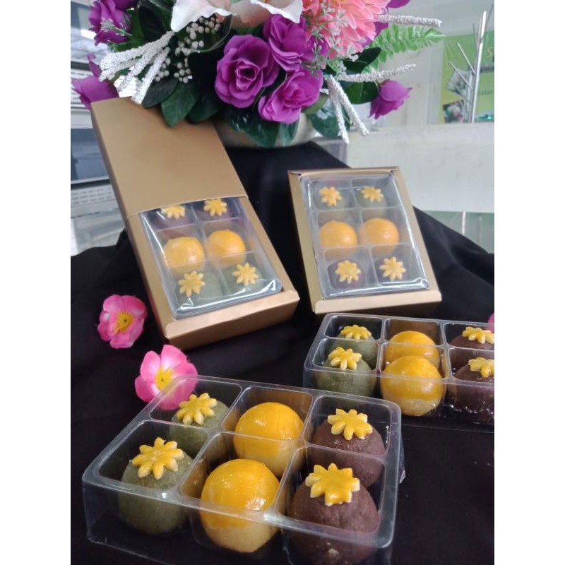 

(5 PC) PROMO! Kotak Sekat Nastar Macaron Packaging Box Elegan Dus Cookies Brownies Mochi Christmas