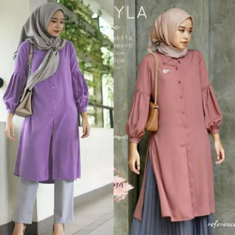 DIANARA TUNIK LENGAN BALON | Tunik cantik