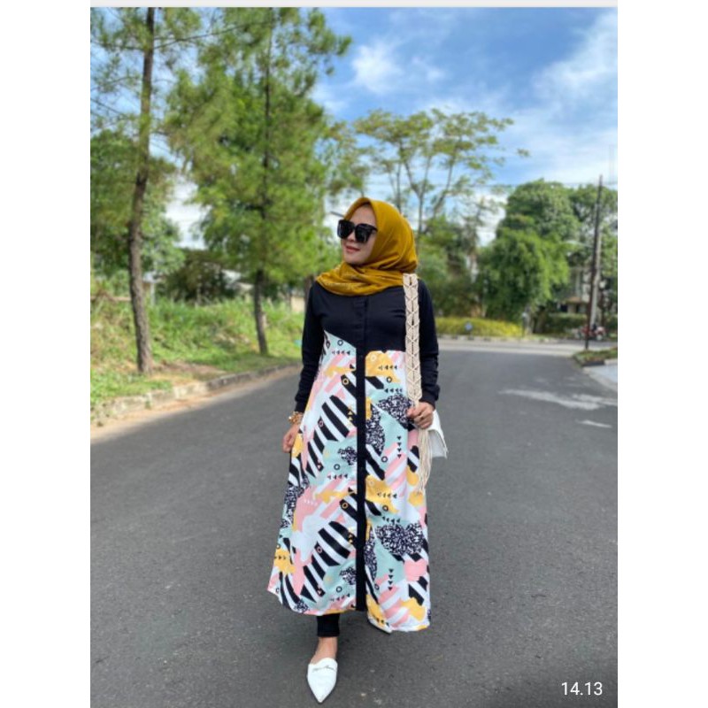 Long tunik zolaqu ORI ya/tunik zolaqu ORI/zolaqu long tunik